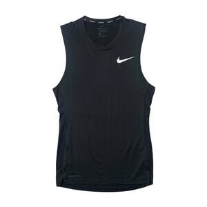 Nike Pro Tank Top Mens M Medium Tight Fit Black DriFit Sleeveless Athletic Train